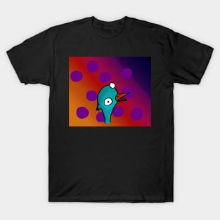 Googly eyed long neck bird T-Shirt